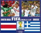 Kosta Rika - Yunanistan, Sekizinci finallerinde, Brezilya 2014